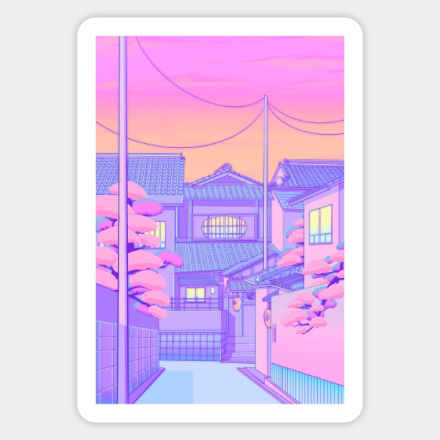 Kyoto Pink Sticker by Owakita